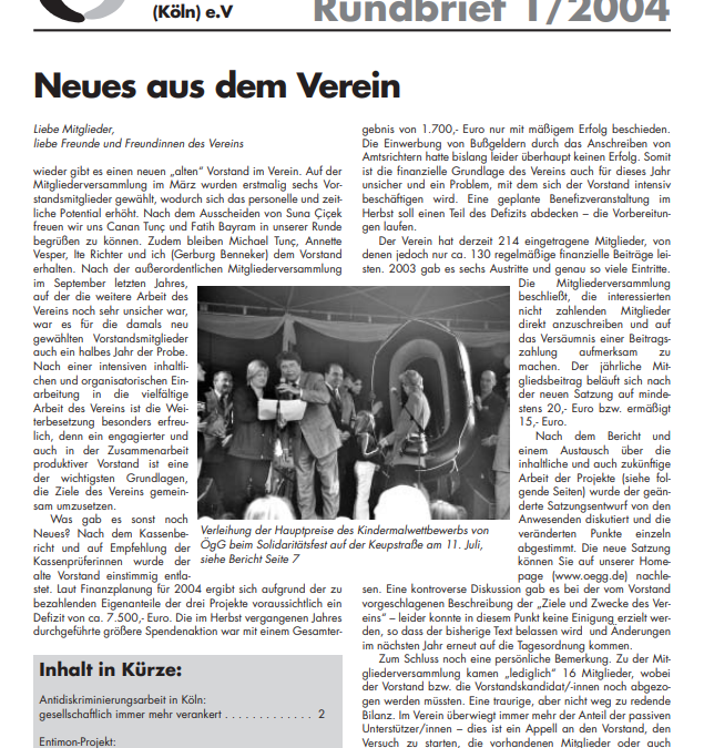 Rundbrief 2004*
