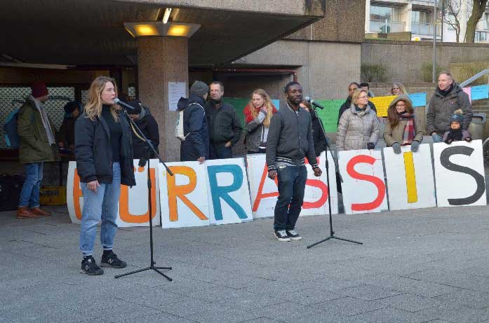 Internationaler Tag gegen Rassismus am 21. März 2018 am Ebertplatz