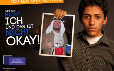 Plakatreihe „Ich bin kein Kostüm!“